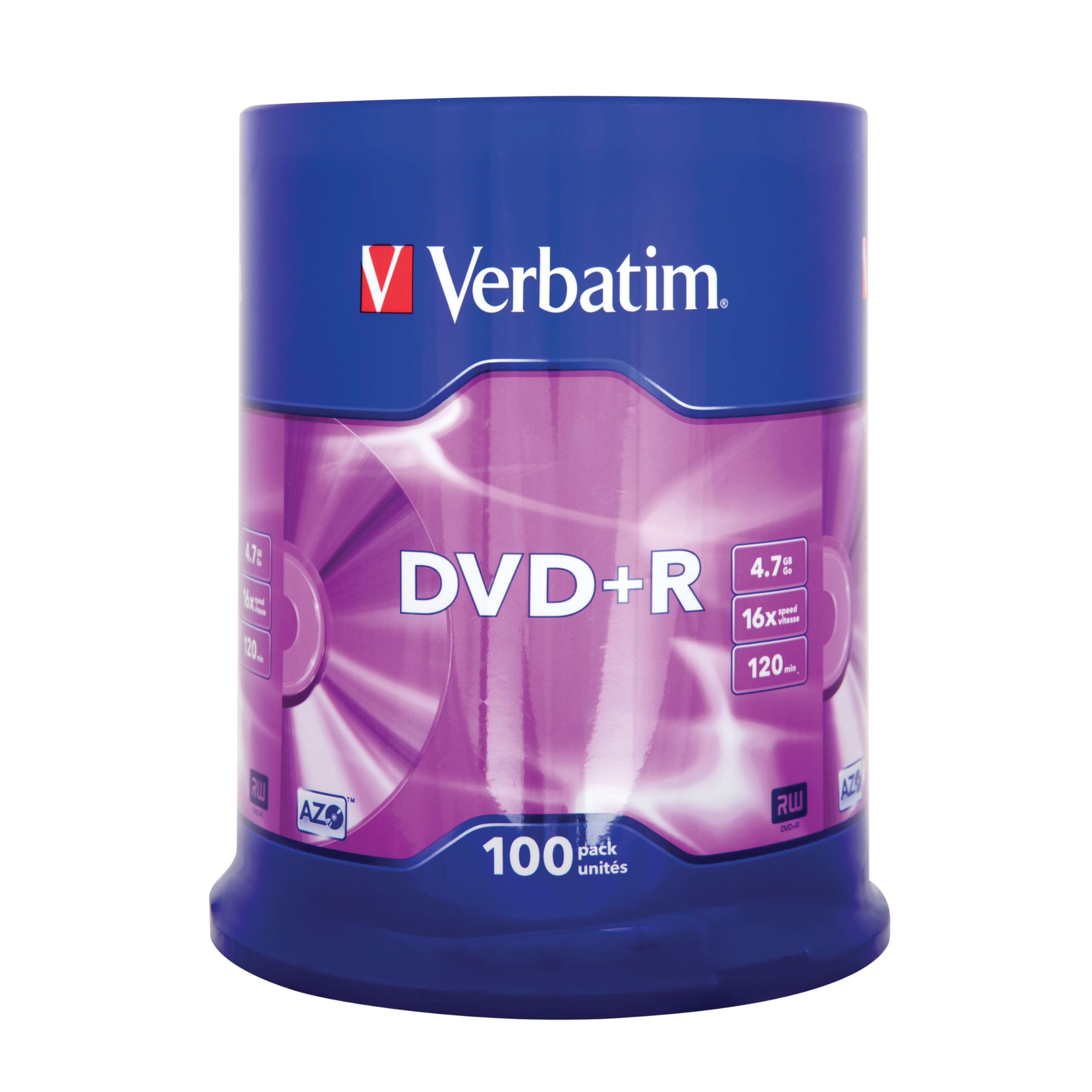 Amazon.com: Verbatim DVD+R - 4.7GB 16X Burn Speed with Long Life