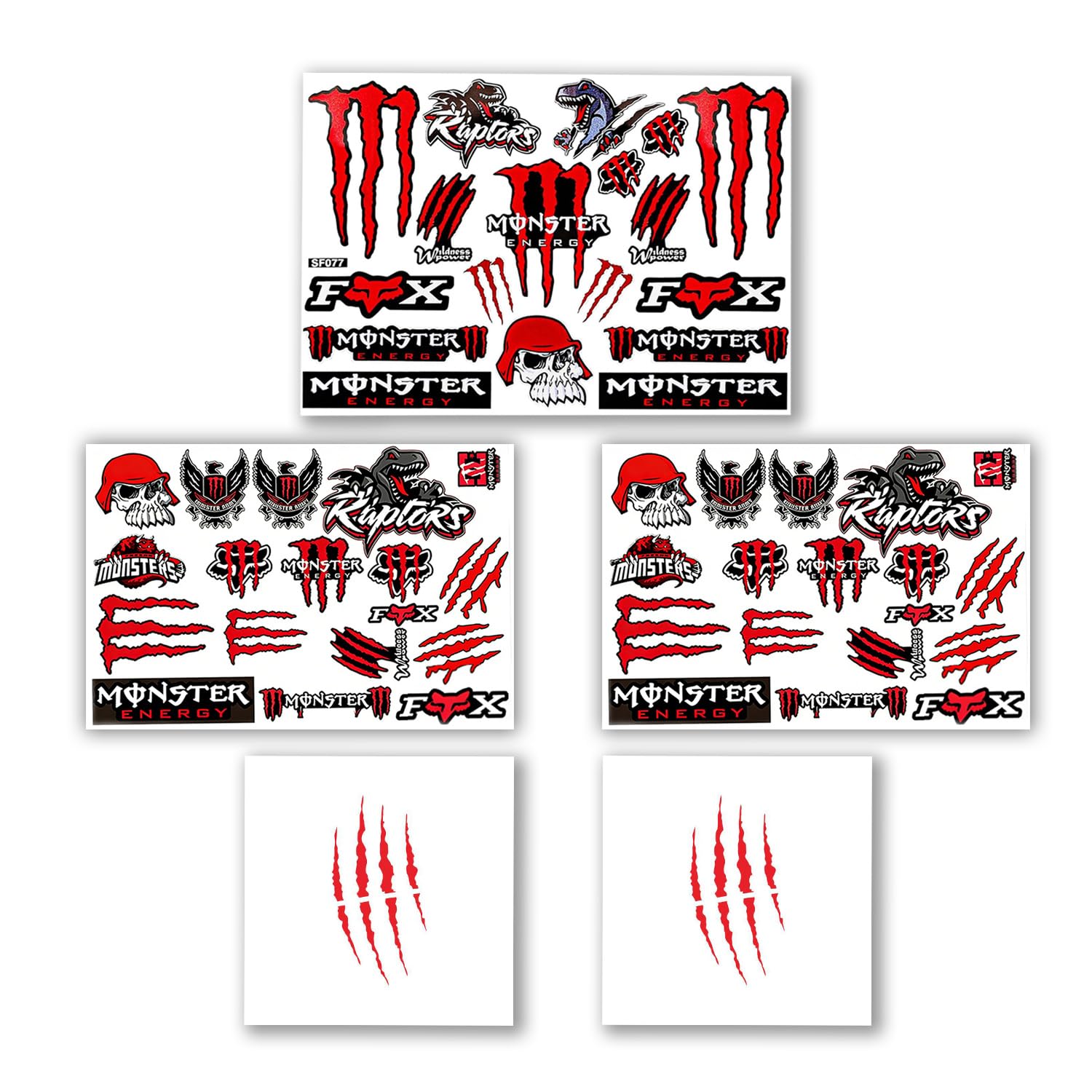 5-częściowy zestaw naklejek Monster Energy, wysokiej jakości naklejki na motocykle, deskorolkę, samochód i motocykle terenowe