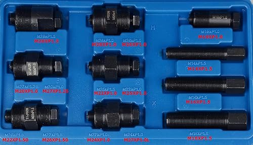 Miniatura 3 de DAYUAN Extractor de volante de motocicleta con 10 unidades de diferentes tamaños de extractores, compatible con motores pequeños en motocicletas,