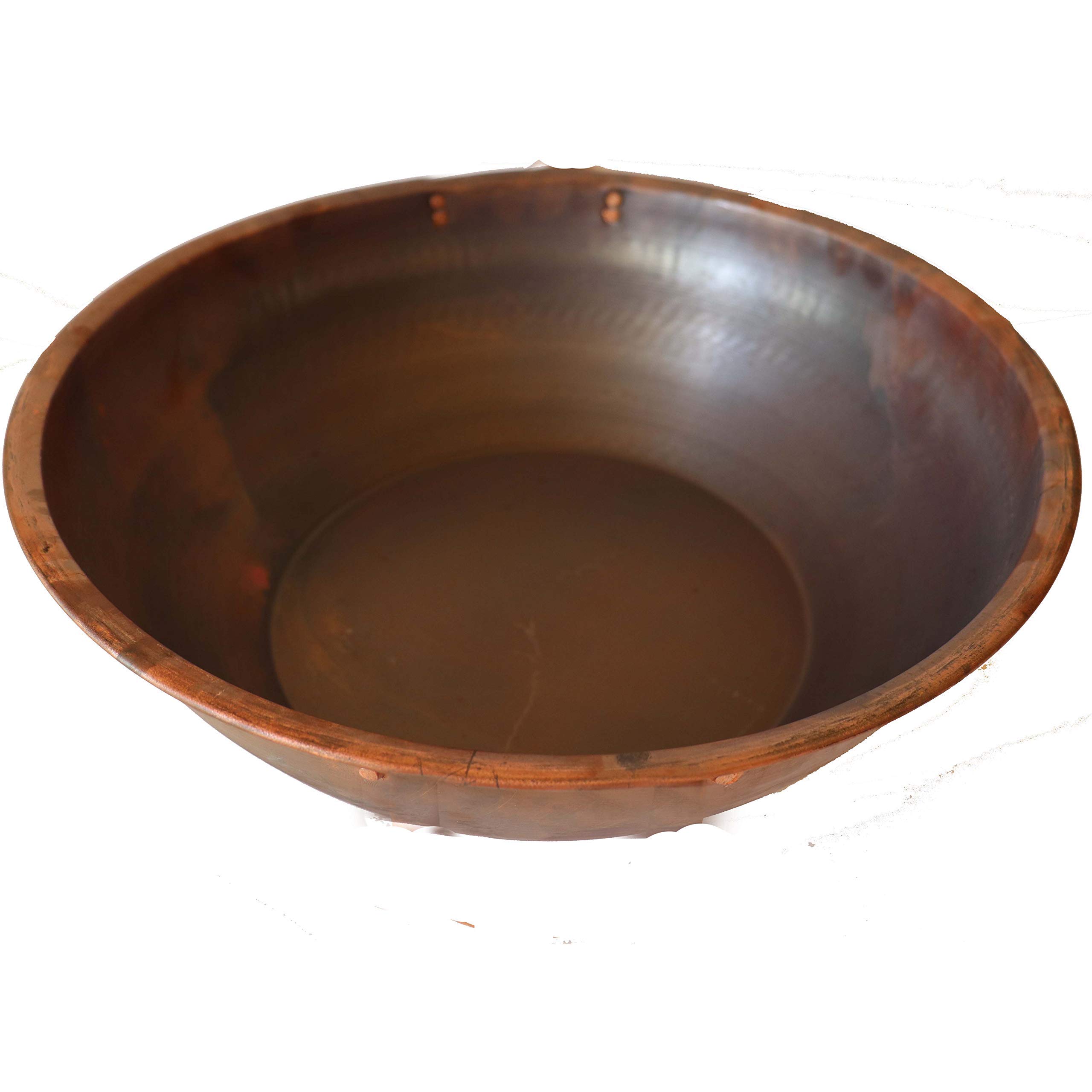 Satin Copper Foot Massage Soaking Bowl
