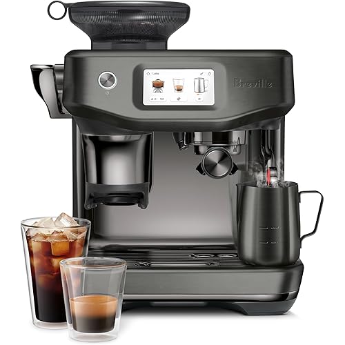 Breville Barista Touch Impress with Cold Extraction Espresso Machine BES881NRE, Metallics, Noir