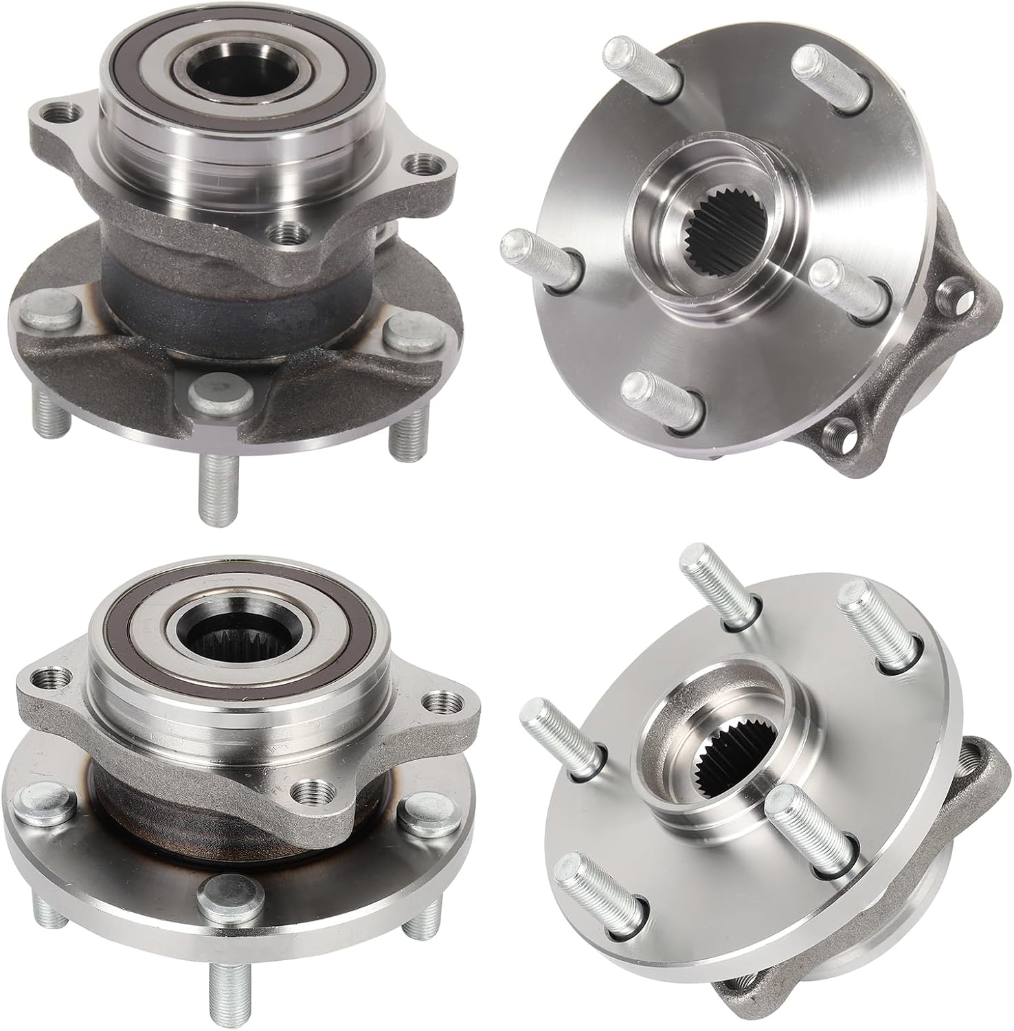 SCITOO 513302 4PC Front&Rear 4 Front Rear Wheel Hub Bearing for 2015-2020 for Subaru Ascent forester Legacy,Outback 2.4L 2.5L 3.6L
