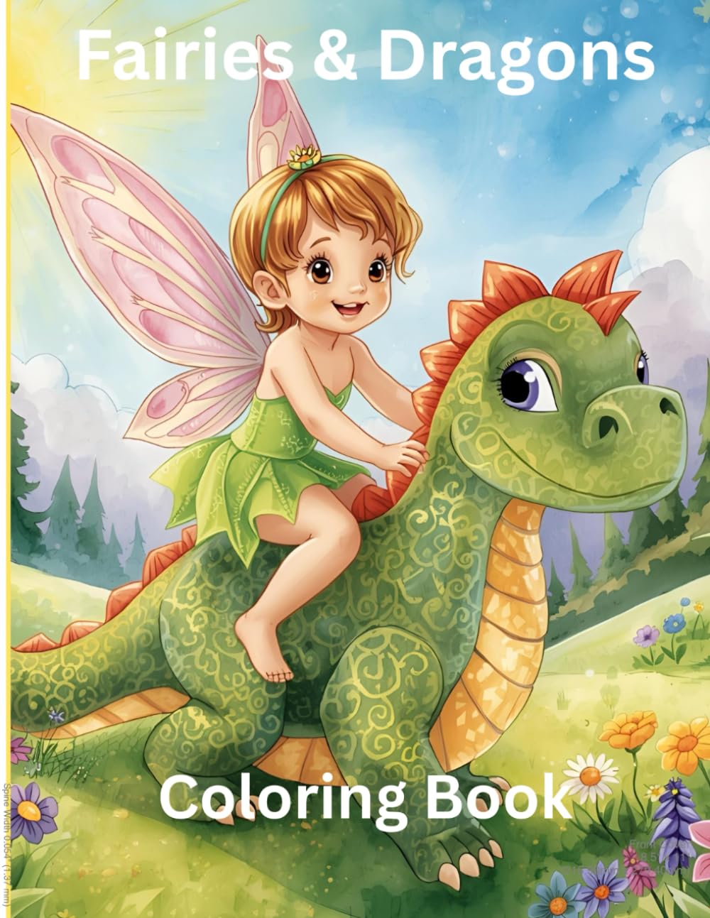 Fairies & Dragons Coloring Book: Baby Fairies & Dragons Coloring Book