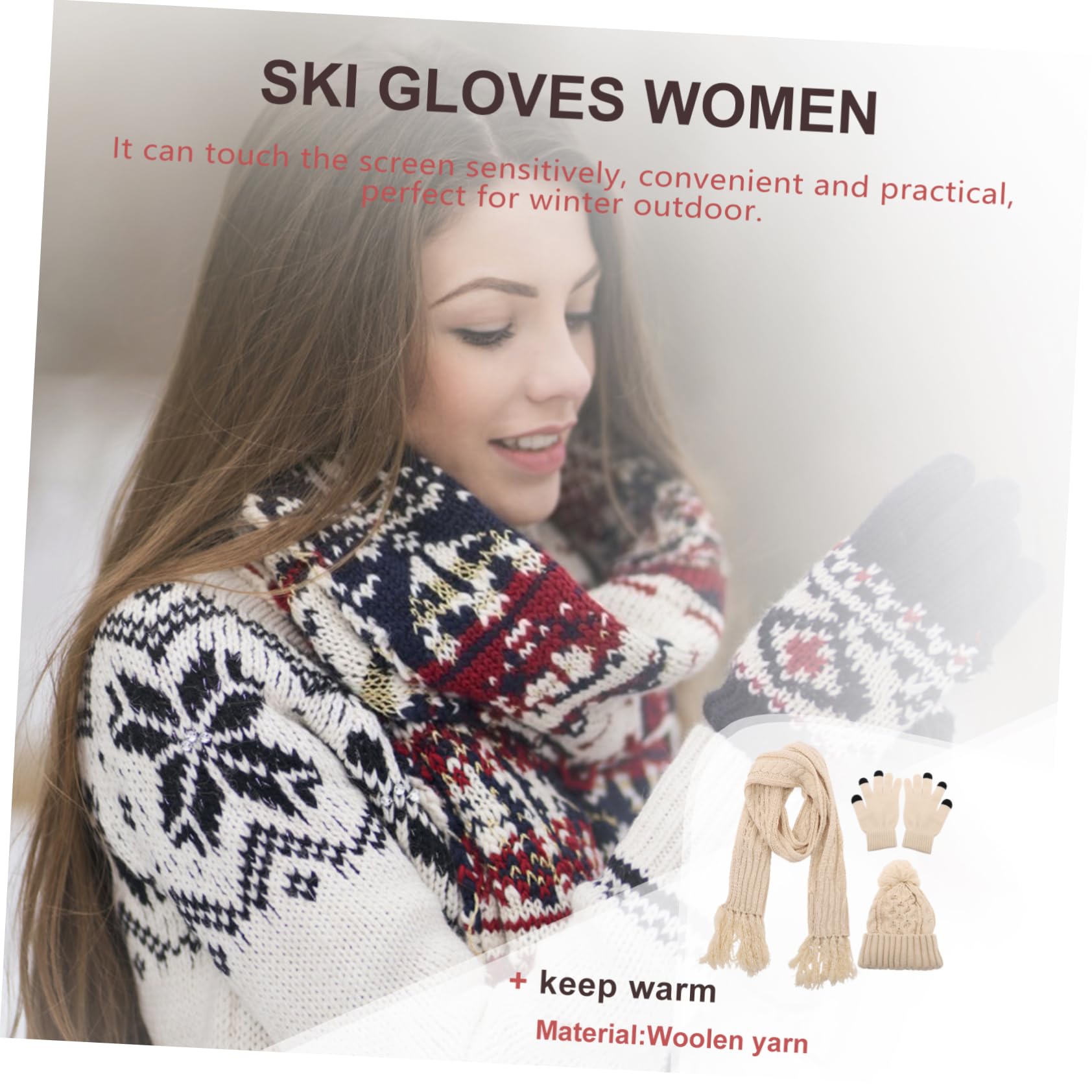 Gorro De Lana Para Otoño E Invierno Gorros Guantes De Invierno Bufandas De Punto Suaves Mitones Trajes Para Mujer Gorro De Punto Bufanda Accesorios De Invierno Guantes De