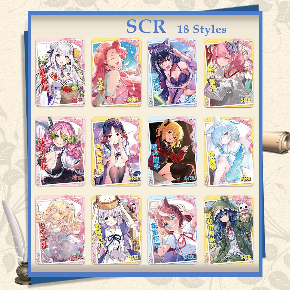 RiTeDei Goddess Story 1YUAN12-10 Packs, Waifu Card Carnival Goddess Card (NS1-12 Pack), 6.3 cm x 8.8 cm x 0.1 cm - Image 3