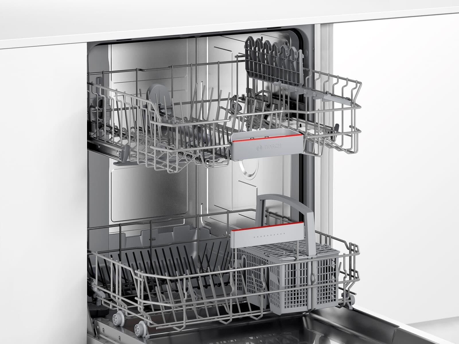 Bosch SMV4HTX31E - Lavastoviglie serie 4, completamente integrata/E, 60 cm, 92 kWh/100 cicli, 12 MGD, Silence/InfoLight/Extra Asciugatura/Cestello portaposate/Home Connect