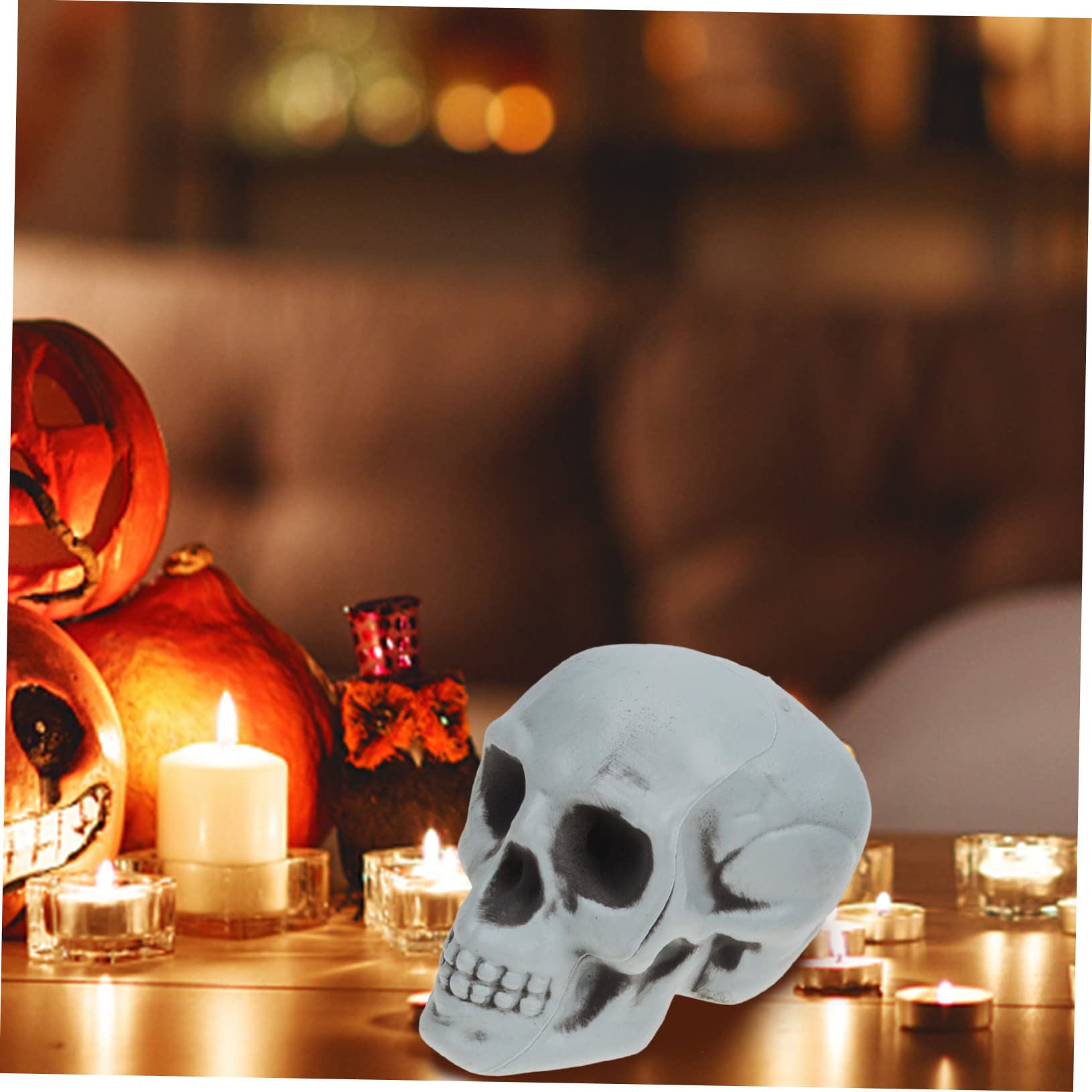 TOPBATHY 32 Piezas Esqueleto De Halloween Decoración De Estatua De Esqueleto Cráneo Divertido Esqueleto Estatuilla Estatua Accesorios De Calavera De Miedo Calaveras Falsas El Plastico