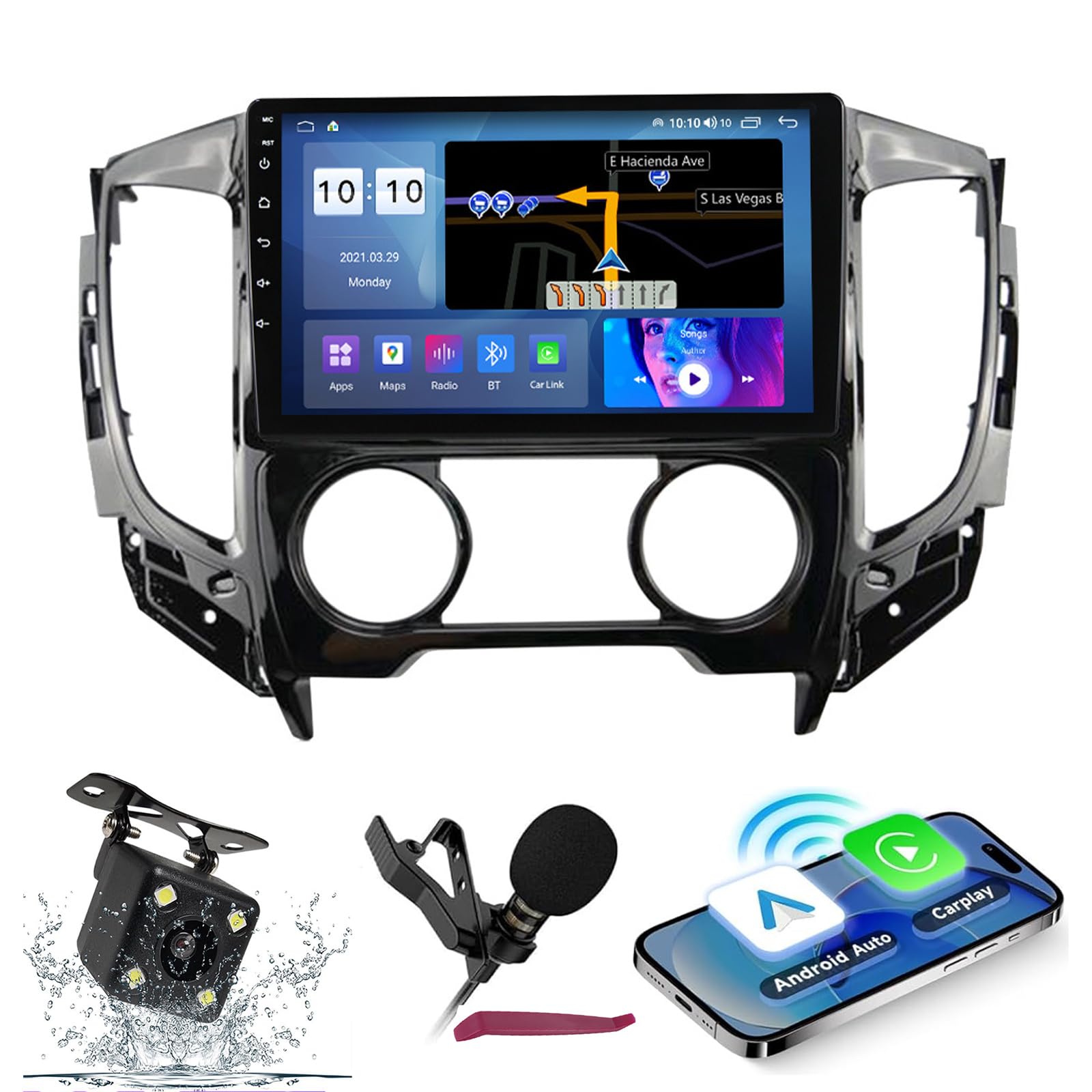 Radio de voiture Bluetooth 5.0 avec navigation Android 14 Triton 2015-2019 - 8