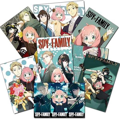 Juego de 8 pósteres ePanda, de anime japonés