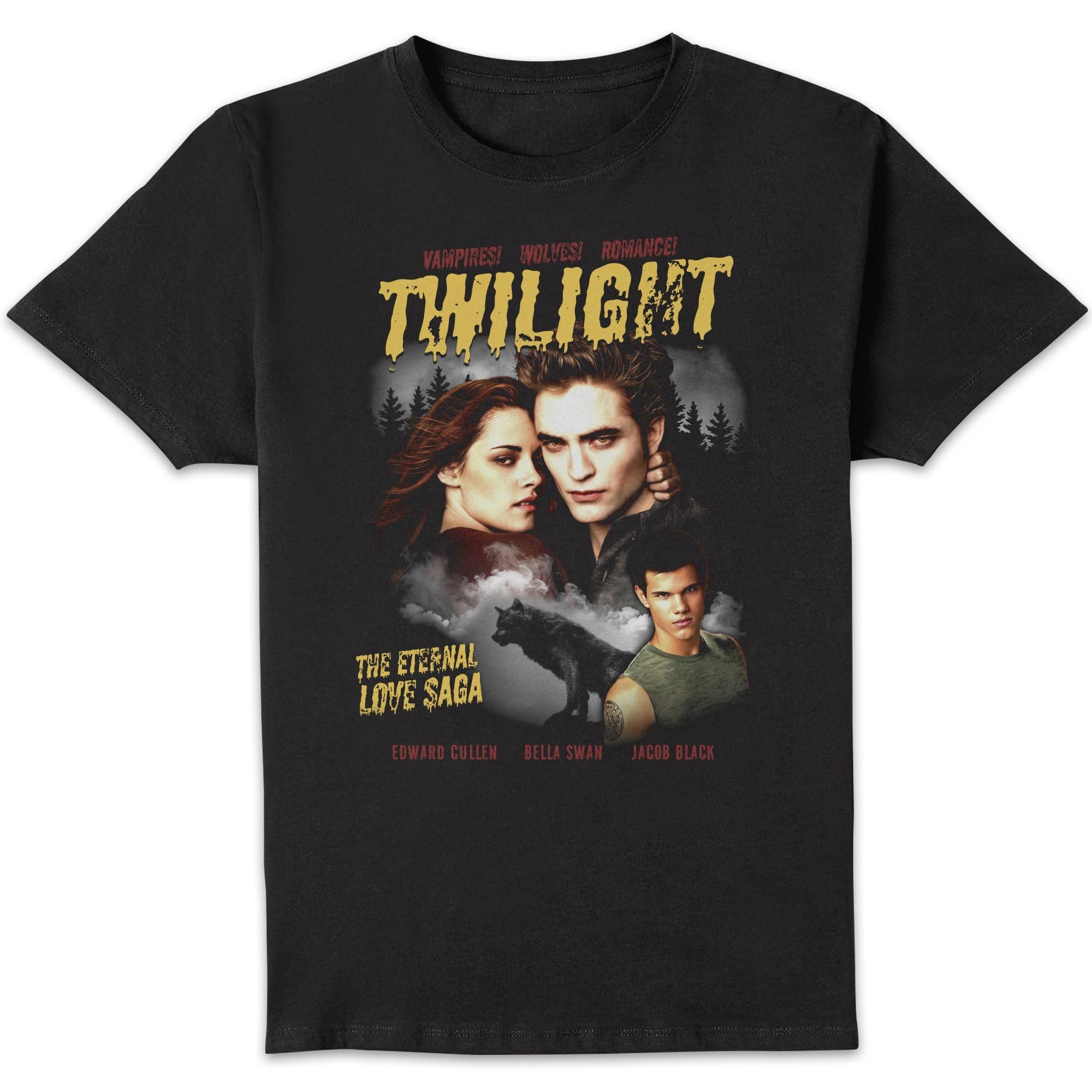 Twilight - Men's - T-Shirt - Comic Style - Medium - Black