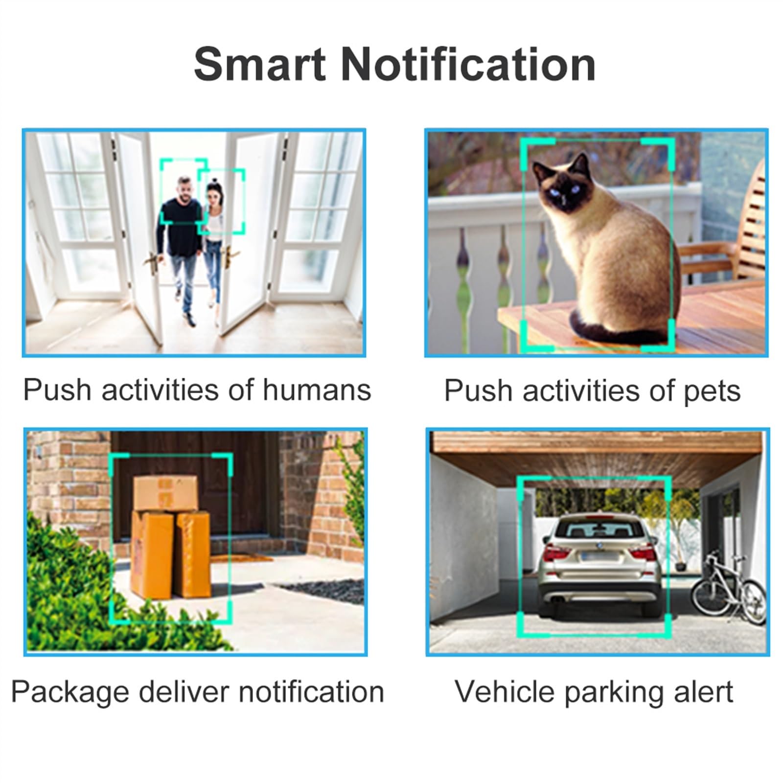 Cámara de Seguridad, Cámara de Seguridad Solar 2K PIR Detección Movimiento Humano 3MP Vigilancia inalámbrica Al Aire Libre Batería a Todo Color Noche(WiFi with 64GB Card)