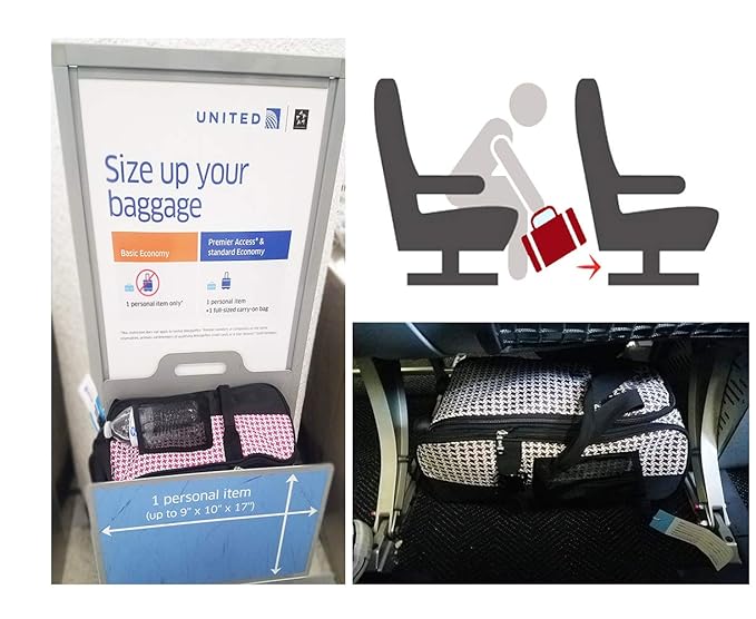 united airlines backpack size