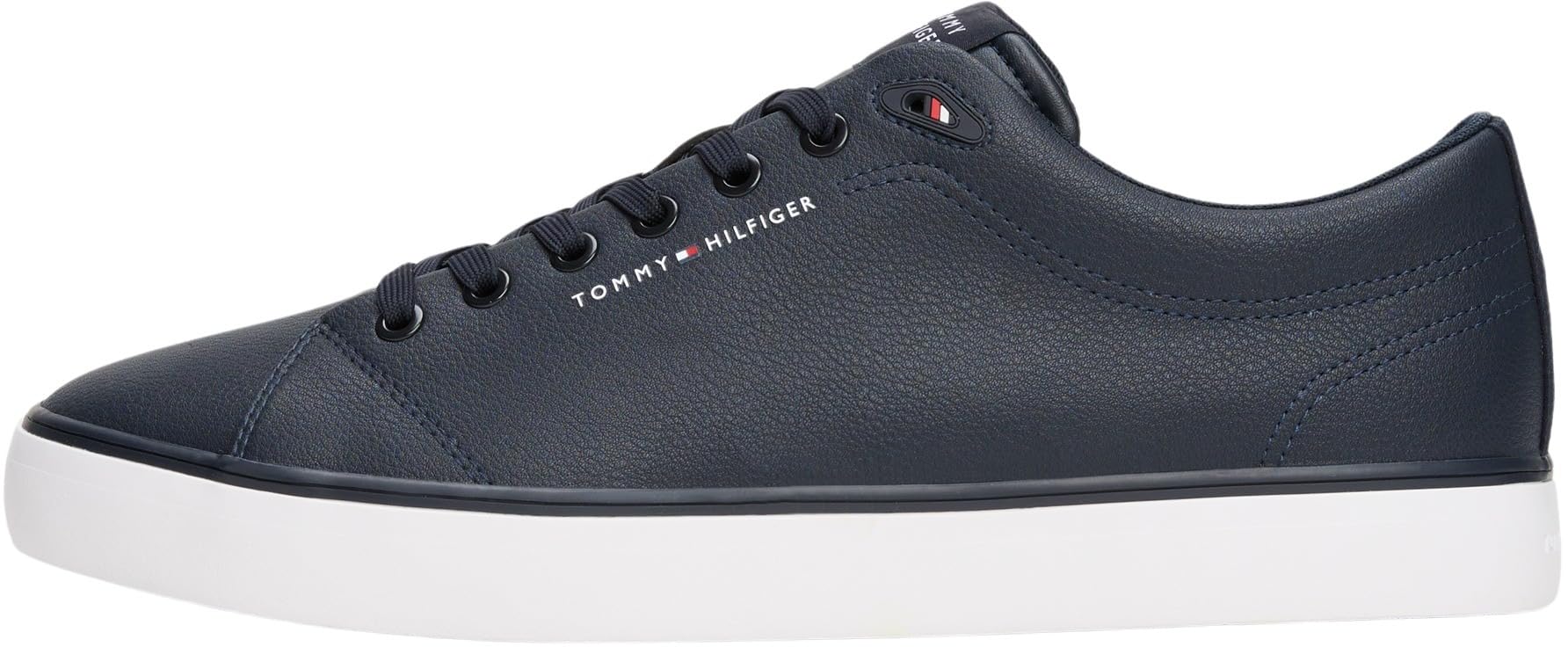 Tommy Hilfiger Baskets Vulcanisées Homme Core Low en Cuir, Bleu (Desert Sky), 40