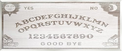 Stupell Industries Arte de pared de madera con tablero de Ouija vintage espeluznante, diseño de Lil' Rue