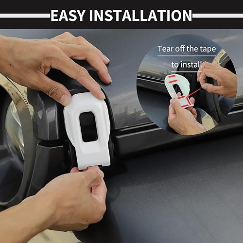 Miniatura 67 de Voodonala Para Jeep JL ABS Capó Cierres de Hebilla del Motor Cierre de Capó Cubierta Decoración Cubierta de Protección para Jeep Wrangler JL JLU Azul