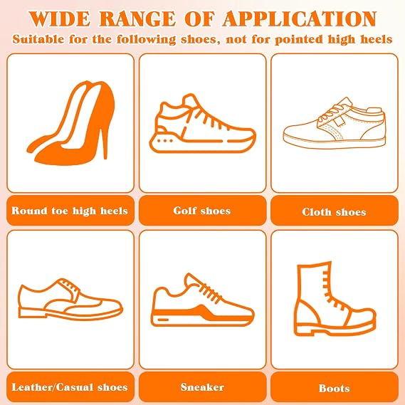 3 PCS Soft Sponge Adjustable Shoe Filler, Half-Size Insoles Adjust Too Big Shoes Toe Cushion Fillers Make Shoes Fit Shoe Inserts for Women Too Big for All Day Pain Relief and Comfort Men and Women