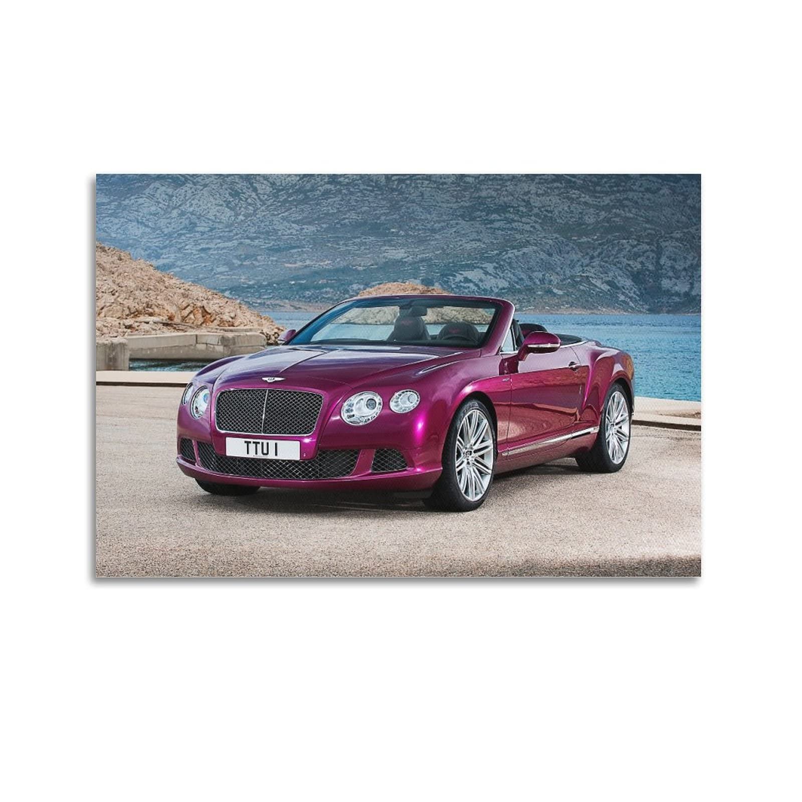 Casez Supercar Poster For Bentley Continental Gt Racing Car Decorative Painting Canvas Wall And Art Picture Family Bedroom Decor 12X18inch(30X45cm)