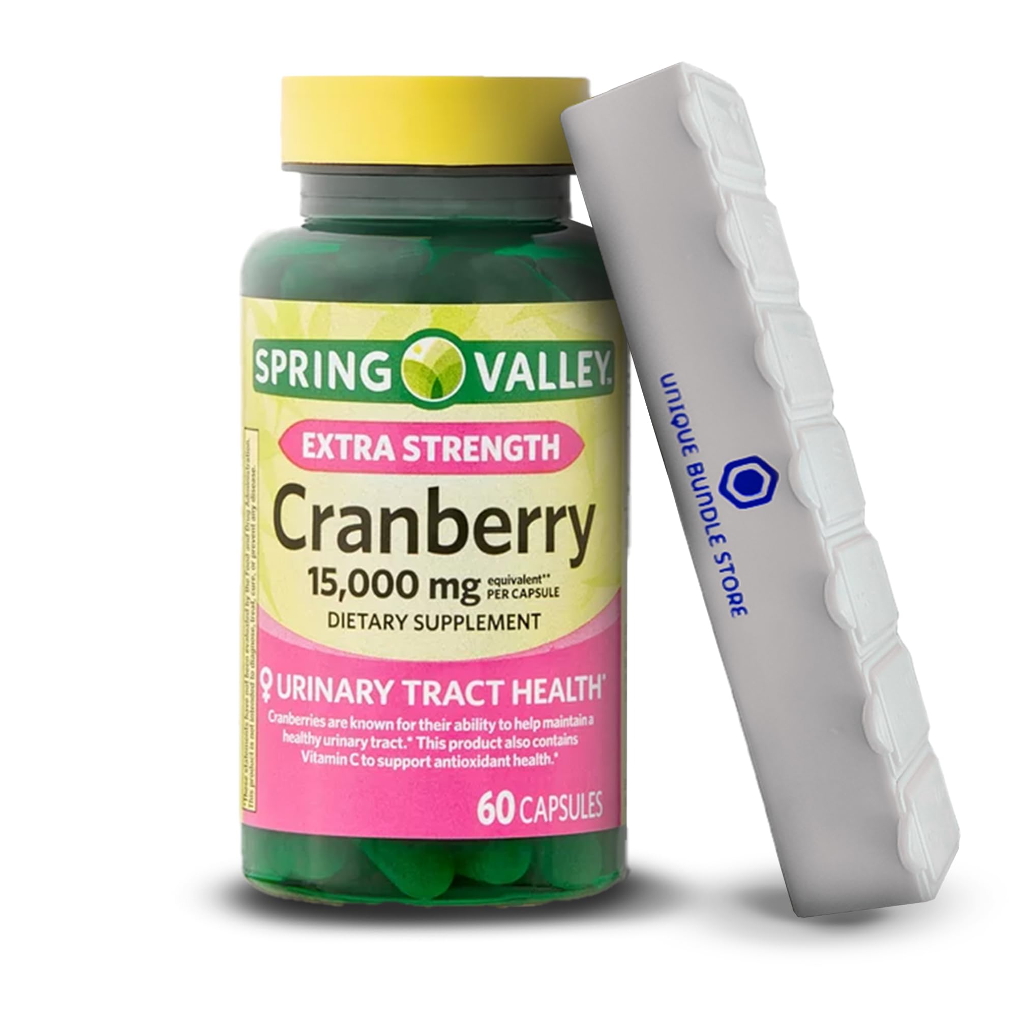 Unique Bundle Store Extra Strength Cranberry 15,000mg, 60 Capsules - Dietary Supplement (Pack of 1)