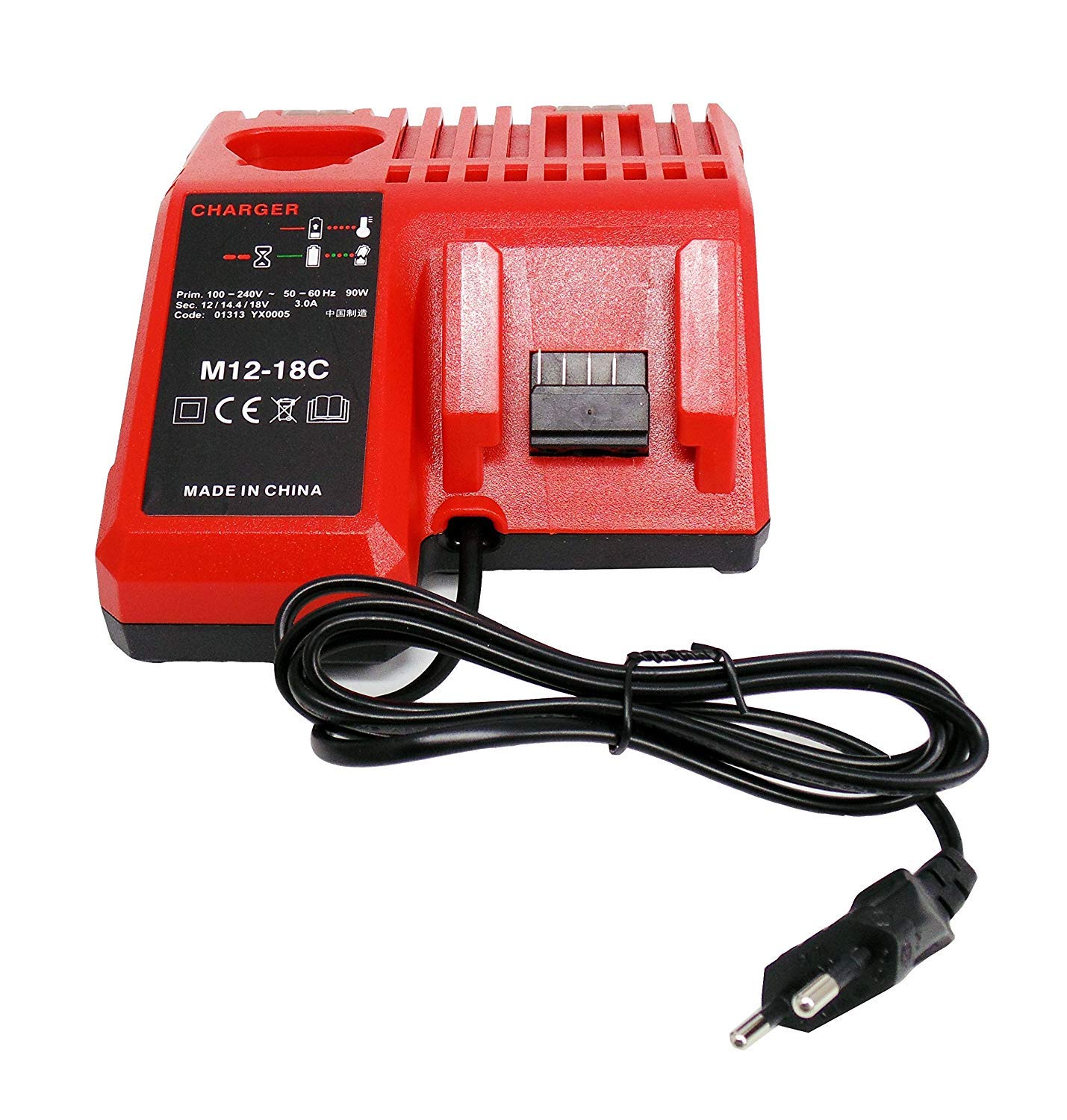 18 V 5,0 Ah M18B5 C18B Li18 akumulator zastępczy z ładowarką do Milwaukee M18, M18BX, M18B4, M18 XC, M18B9, 48-11-1828, 48-11-1840