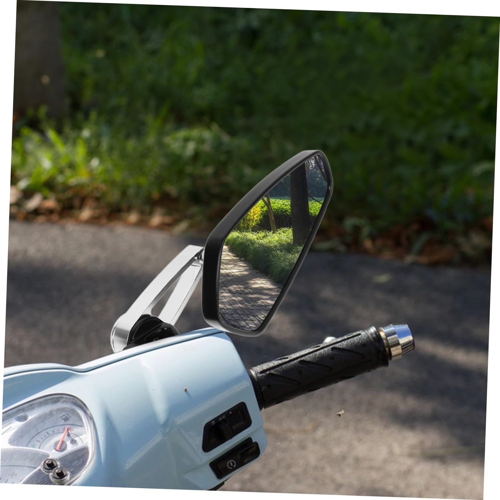 Rétroviseur Moto pour Guidon Quad et Bateau Rétroviseur Classique avec Surface Réfléchissante Haute Définition