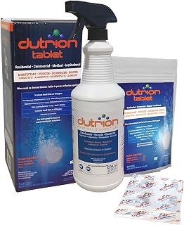 Water Purification Tablets W/Spray Bottle - Purifying Camping Chlorine Dioxide Drinking Tablet, Cleaning Aqua Bottle Purifier Drops & Tabs, Pristine Fresh Tank Emergency Treatment Pills, 18ct 1-Gram