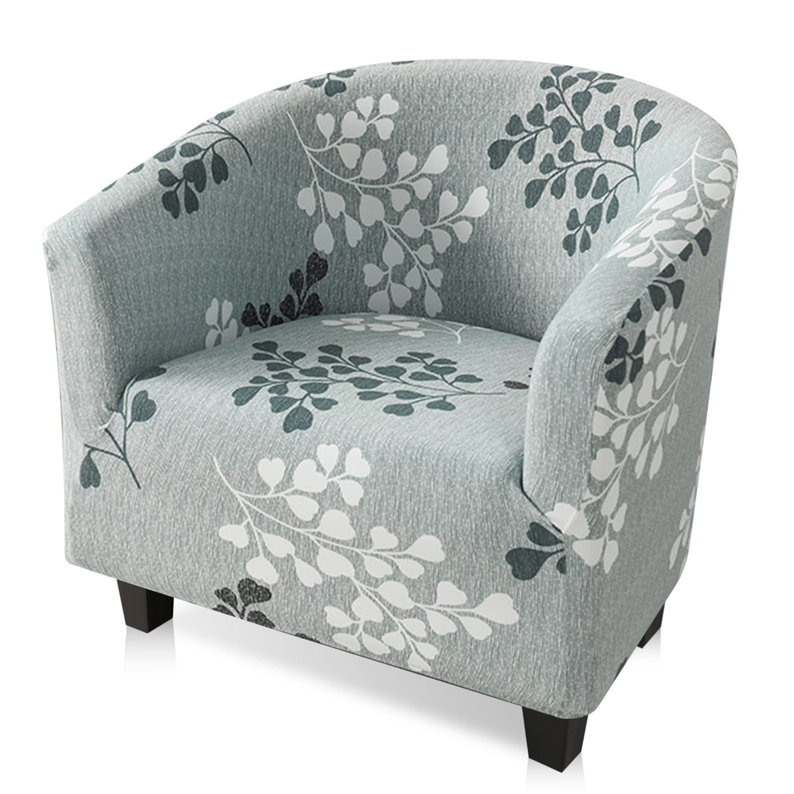 YUANZ Club Chair Slipcover, High Stretch Tub Chair Cover, Universal Spandex Pattern Armchair Sofa Cover Cover Couch Slipcover for Living Room Club Bar Counter (J)