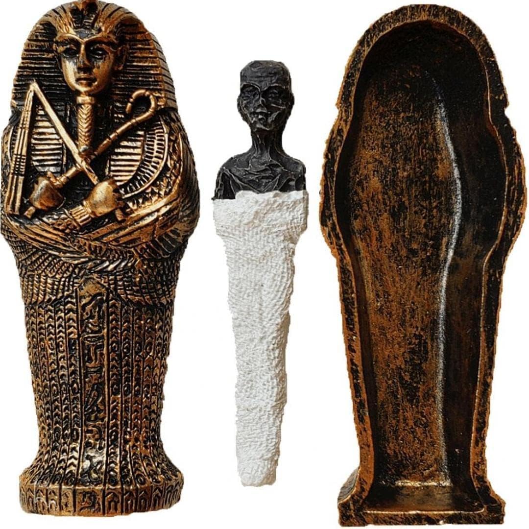 Amazon.co.jp: 古代エジプト エジプトの棺 ミイラの置物 樹脂