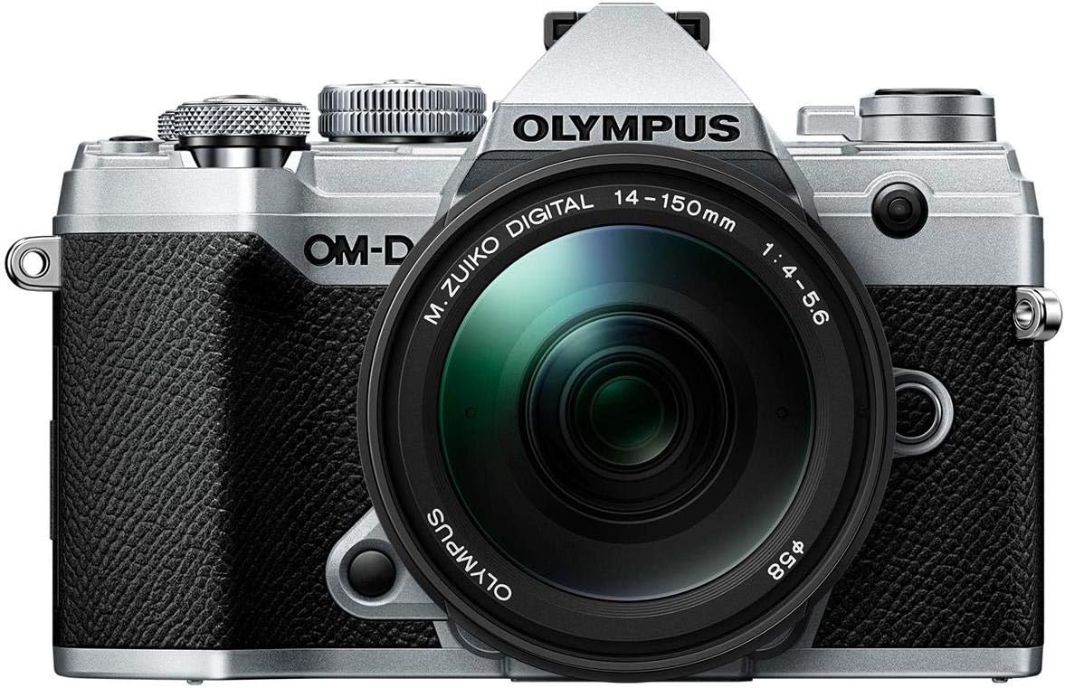 OLYMPUS OM SYSTEM OM-D E-M5 Mark III Silver Body with M.Zuiko Digital ED 14-150mm F4.0-5.6 II Black Lens Kit