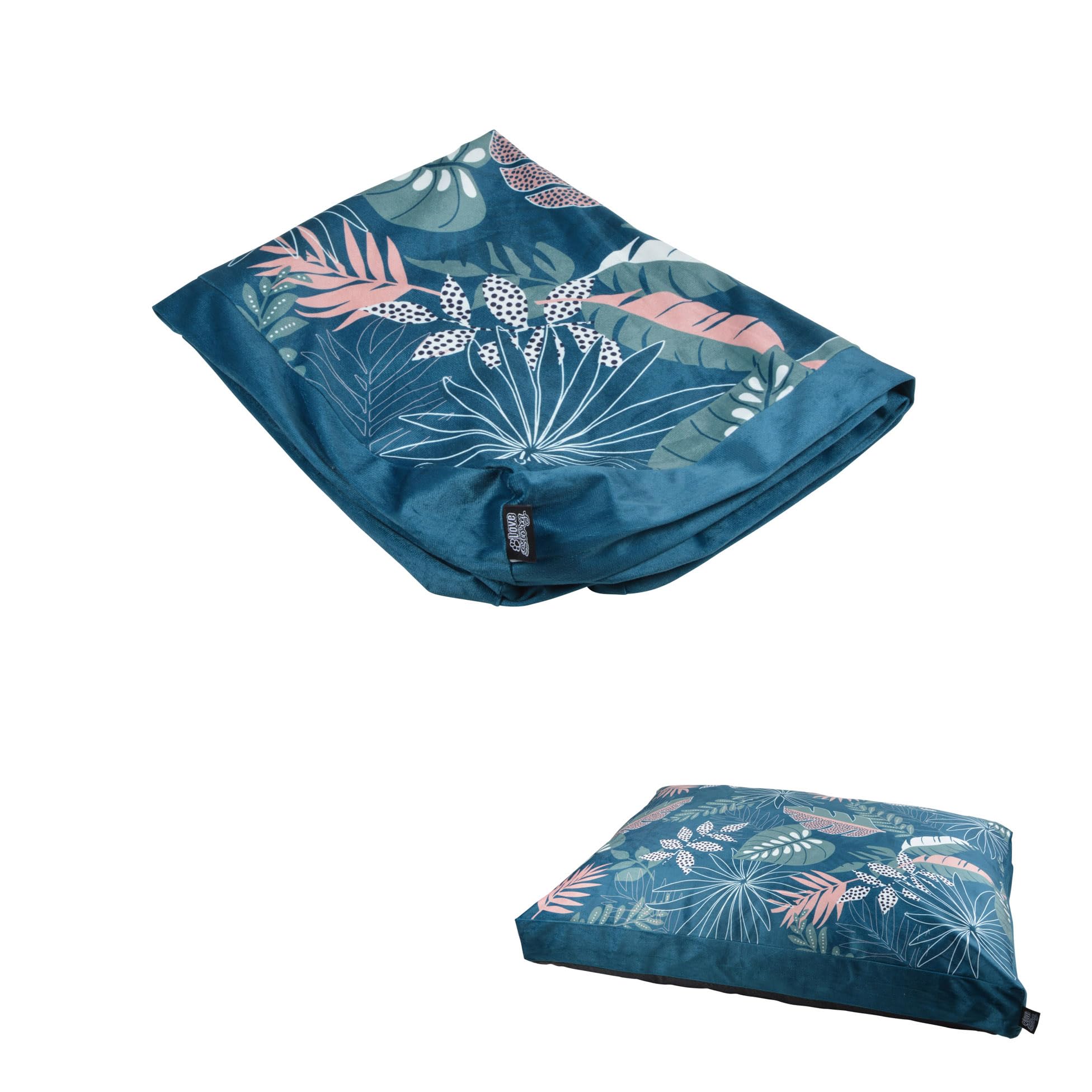 Housse de coussin rectangle velours 80 x 60 cm Geo Pop grand format