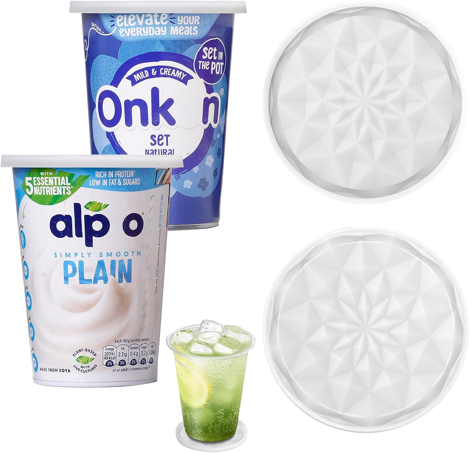 yogurt pot lids 500g, 2-pack...