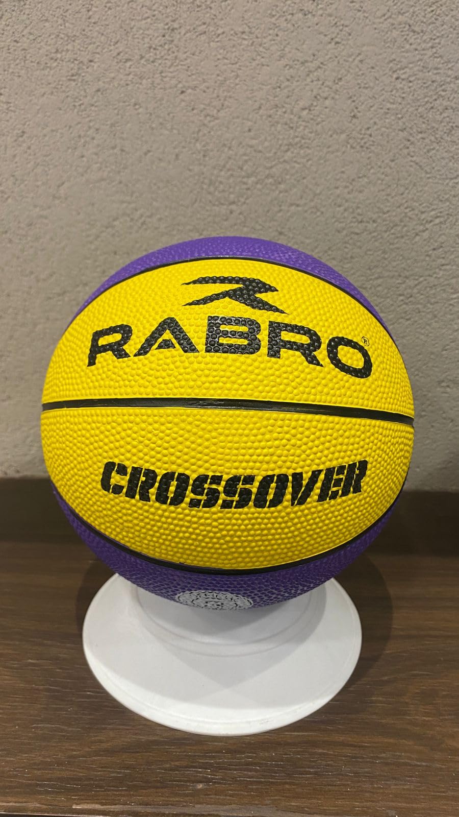 Rabro Basketball, Crossover Basketball Multicolor for Men & Women for Match Game Indoor/Outdoor Street (Purple Yellow Size 3) (B0CGLPNQKP) Amazon Price History, Amazon Price Tracker
