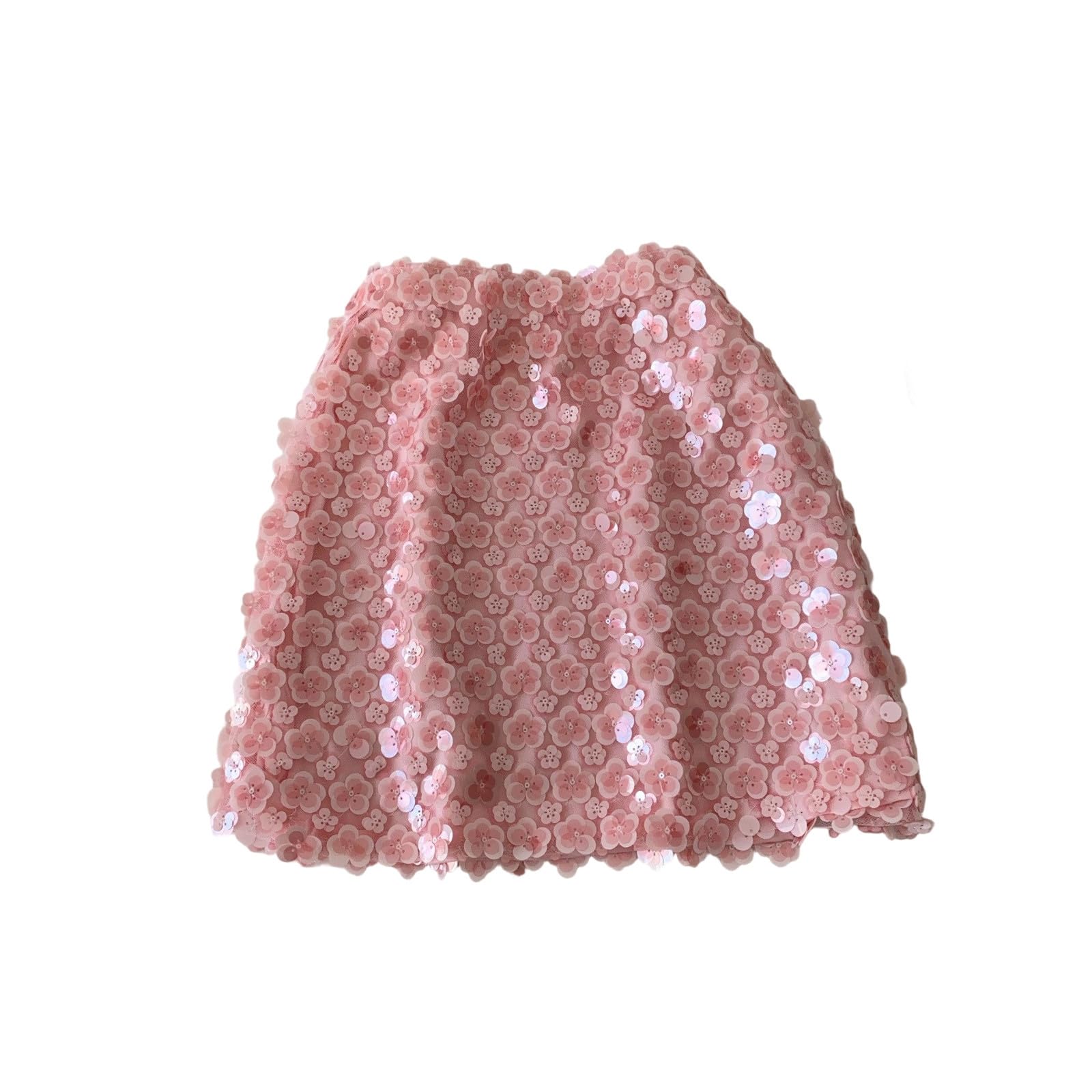 Falda de lentejuelas para mujer, faldas con purpurina, sexy, minifalda elástica en la cintura, falda corta para noche, fiesta, carnaval, fiesta, fiesta, calle, clubrock, O rosa., M