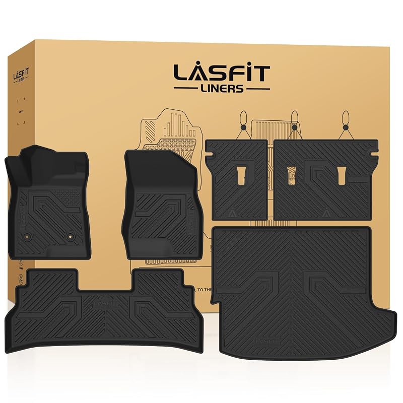 Kit de Tapetes Automotivos e Revestimento de Porta-Malas com Proteção para Encosto LASFIT para Chevrolet Trax 2024–2026, 6 peças