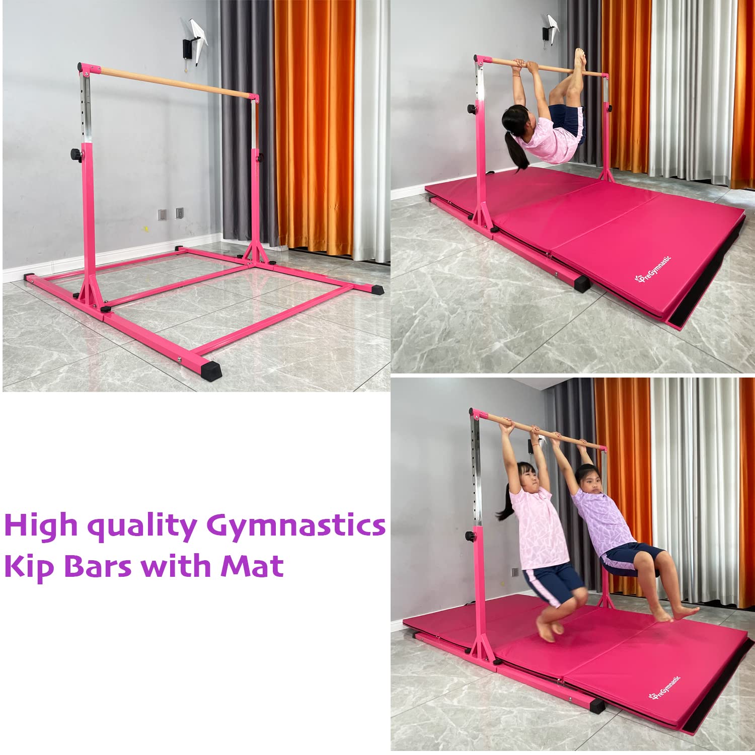 Buy PreGymnastic Updated 6ft Base No Wobble Expandable Gymnastics Kip