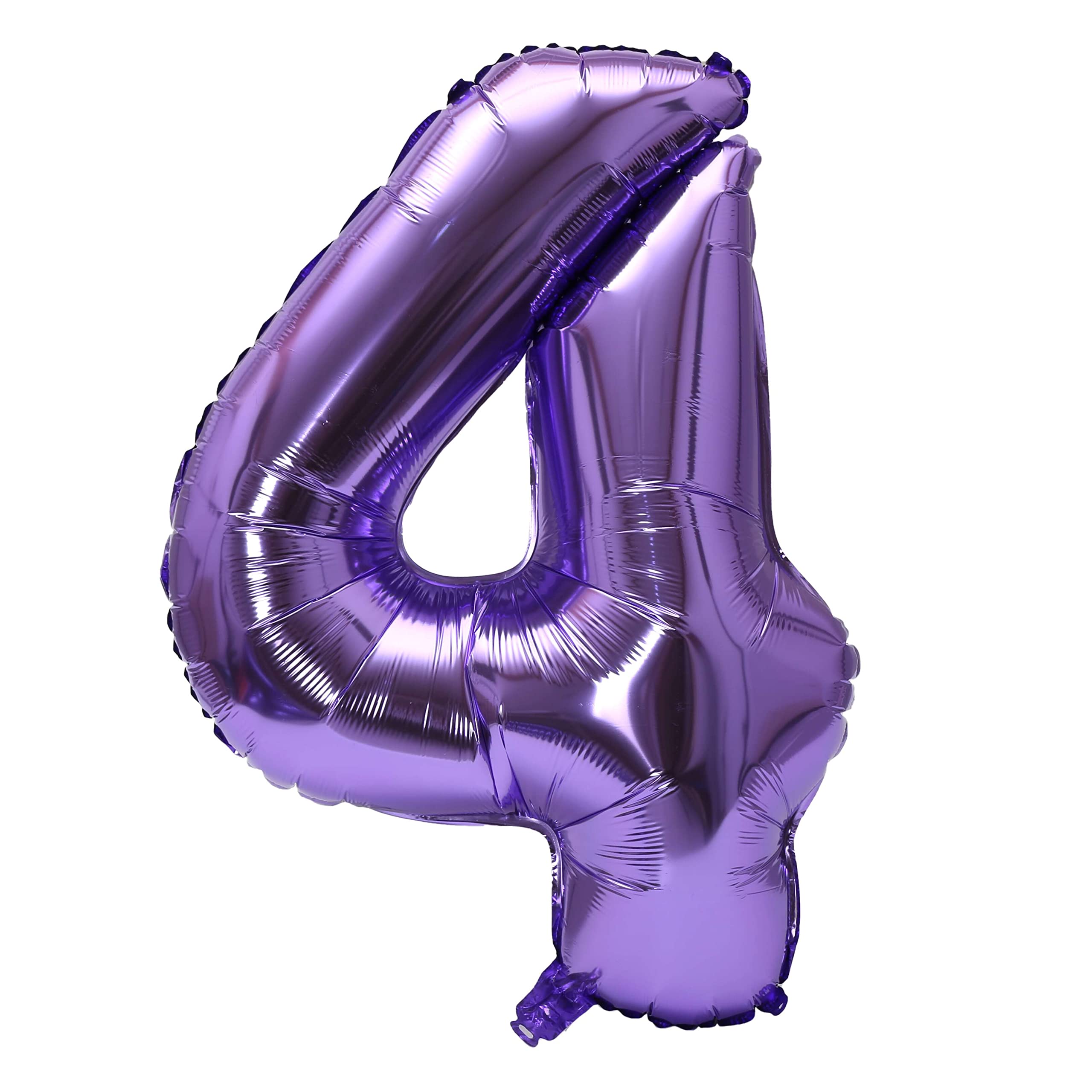 YPSelected 32 Inch Large Foil Helium Number Balloon Birthday Wedding Party 0-9 (Purple, 4)