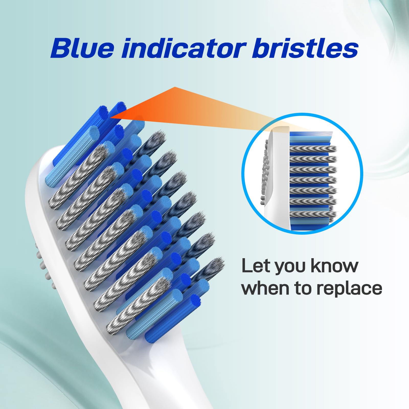Cabezales de repuesto para cepillo de dientes eléctrico Bitvae D2, paquete de 10, color blanco