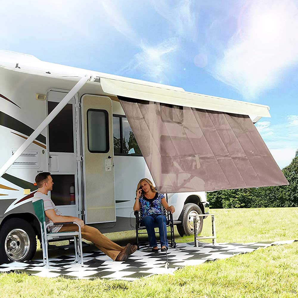 Camco 51457 - Toldo para Caravana, Color marrón