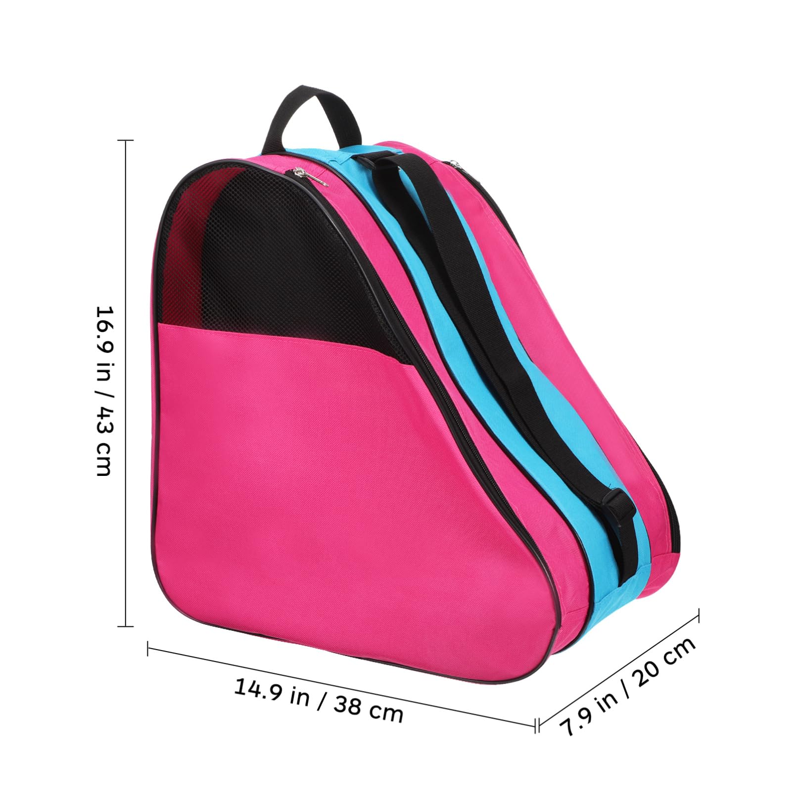Happyyami Rollschuhtasche für Junge Mädchen Dreieckstasche zum Transport von Schlittschuhen und Schutzausrüstung aus Robustem für Langlebigen Gebrauch