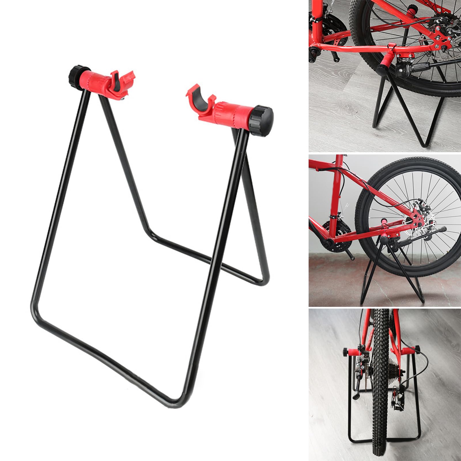 Stand Road Vertical Repair Floor Stand Standing Bracket Maintenance Rack Parking Rack Stand Repair Rack Portable Lightweight Stand Sturdy Parking Convenient Tool