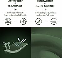 Vista 6 de Vadeadores de pecho con botas, de 2 capas de PVC/nailon, impermeables, para caza, pesca, camuflaje y pesca