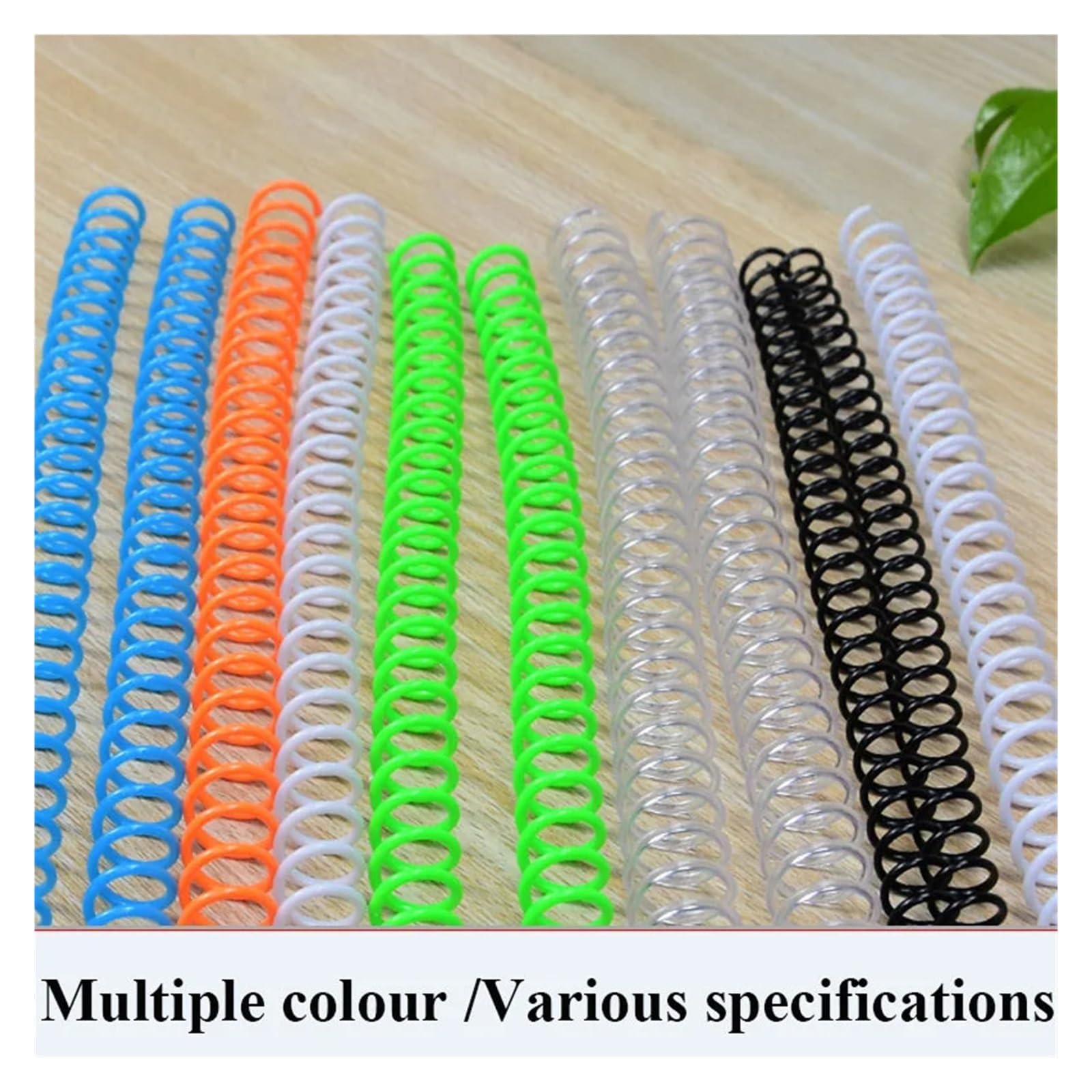 Spirali per rilegatura Bobina di rilegatura a spirale in plastica A4 da 10 pezzi a 30 fori