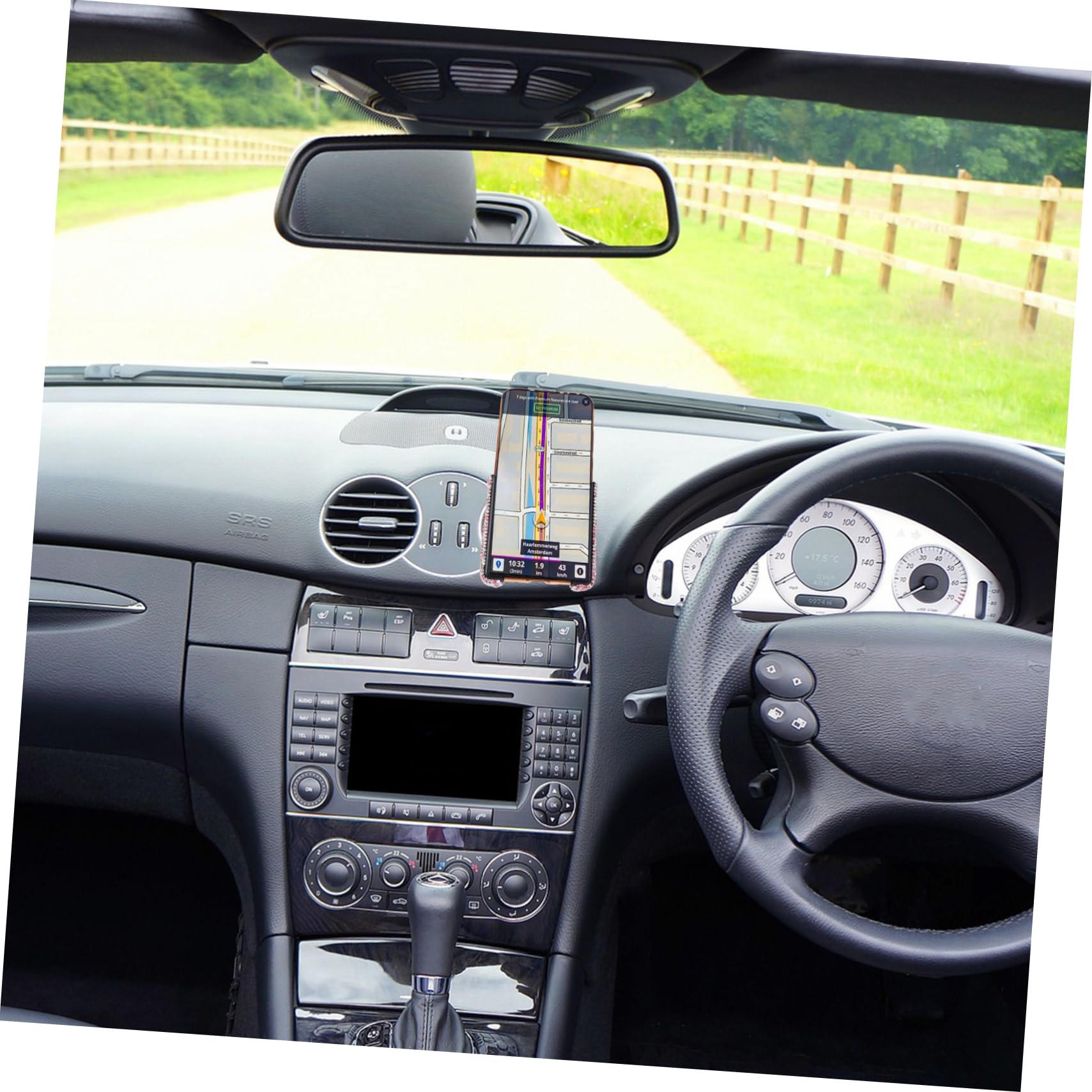 Didiseaon 3pezzi Supporto Per Telefono Auto Con Strass Portatile e Facile Da Installare Per Ventilazione Auto Compatibile Con Smartphone Design Elegante e Leggero