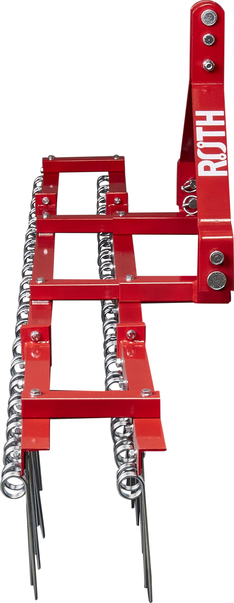 Rechen für Traktor Rasenstriegel Entmooser Hofegge 232cm Breite mit Federzinken 40 Doppelzinken mit 3-Punkt Aufnahme