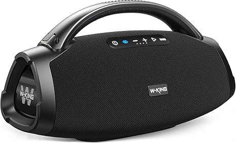 330W PEAK Loudest Boom Box X20, 7.5" Subwoofer, 2.1Ch, IPX7 Waterproof 200W RMS Party Bluetooth Speaker, Hi-Fi, Large Wireless Speakers, BT5.4, EQ APP, Fast Charge, Guitar-in,Massive Bass for Outdoors