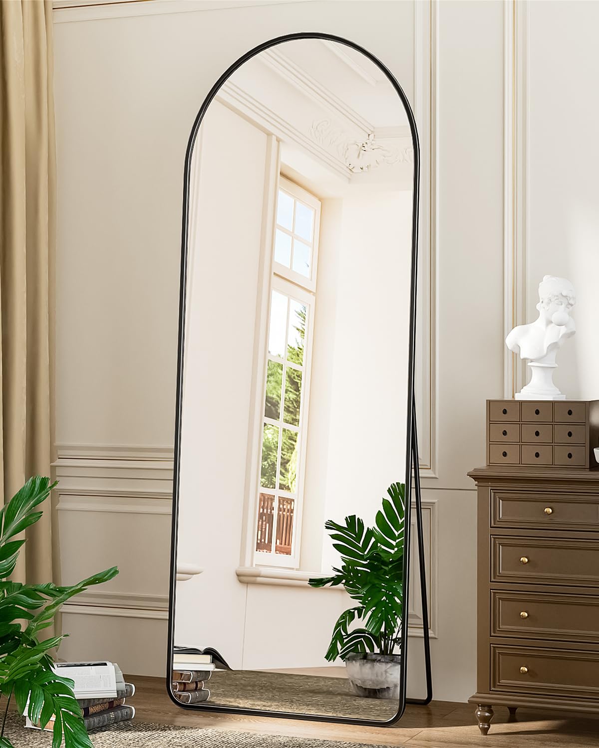 Snapklik.com : Antok Floor Mirror, 246528 Arched Full Length Mirror