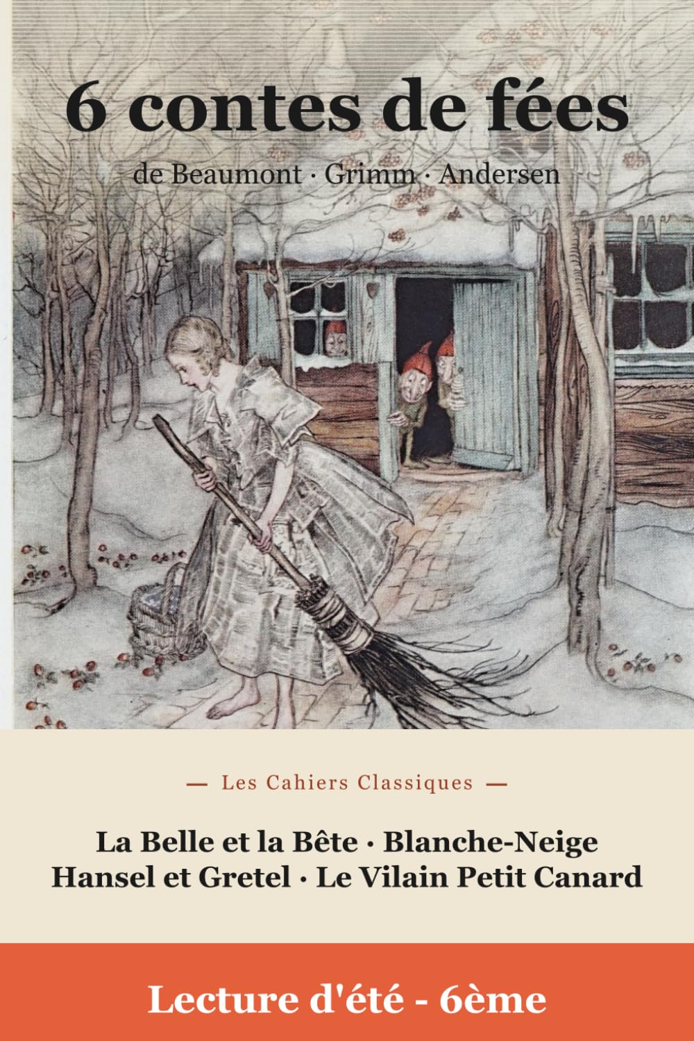 Lectures de l'été Spécial 6e - Contes de fées (Édition annotée): 6 contes de fées de Beaumont, Grimm et Andersen annotés pour les lectures d'été - carnet de lecture, questions, lexique