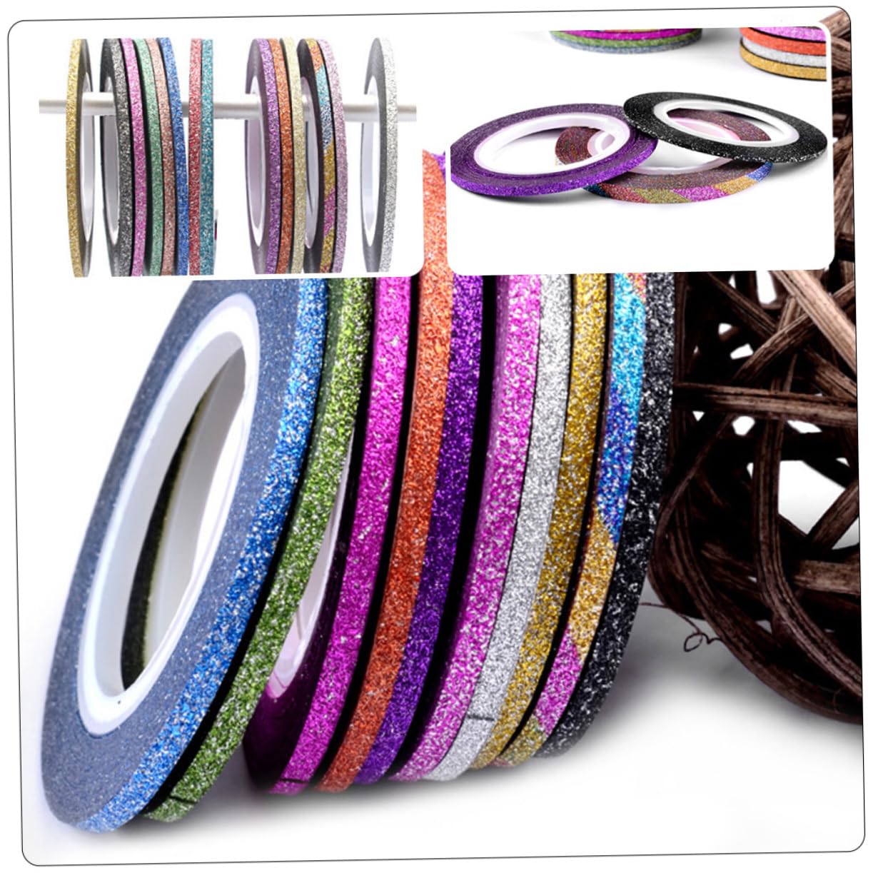 Healeved 150pezzi Adesivper Unghie Nail Art Autoadesivi Per Decorazioni Manicure Sicuri e Facili Usare
