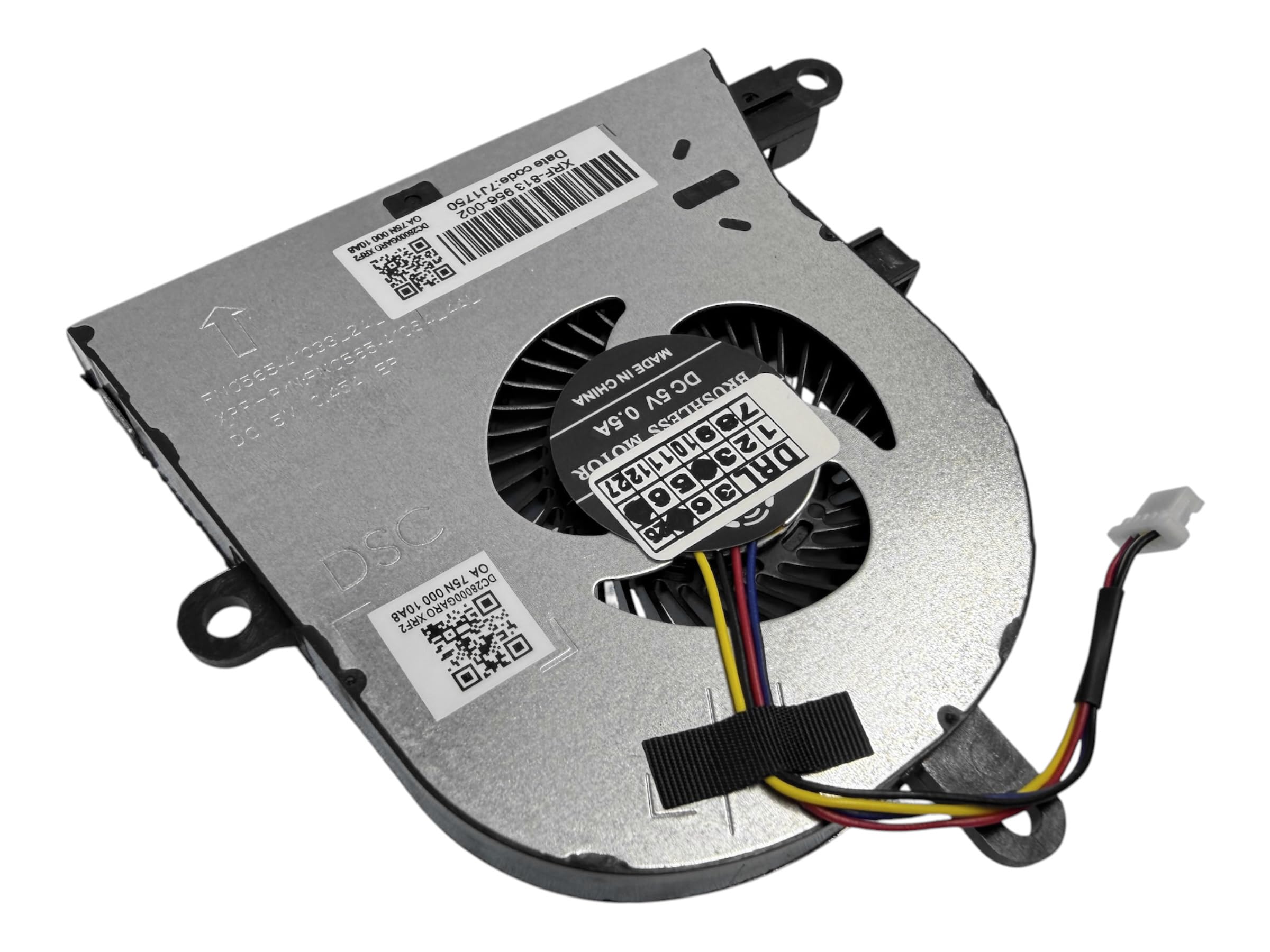 Cooling fan compatibile per DELL NS65C02-17E40, NS65B08-17D14, FX0M0, 0FX0M0, NPFW6, 0NPFW6, DFS1503055P0T DFS150705590T / DC28000K9FO, DC28FO. 000K8. D0, DC28000K8F0, DC28000K9D0, DC28000K9R0