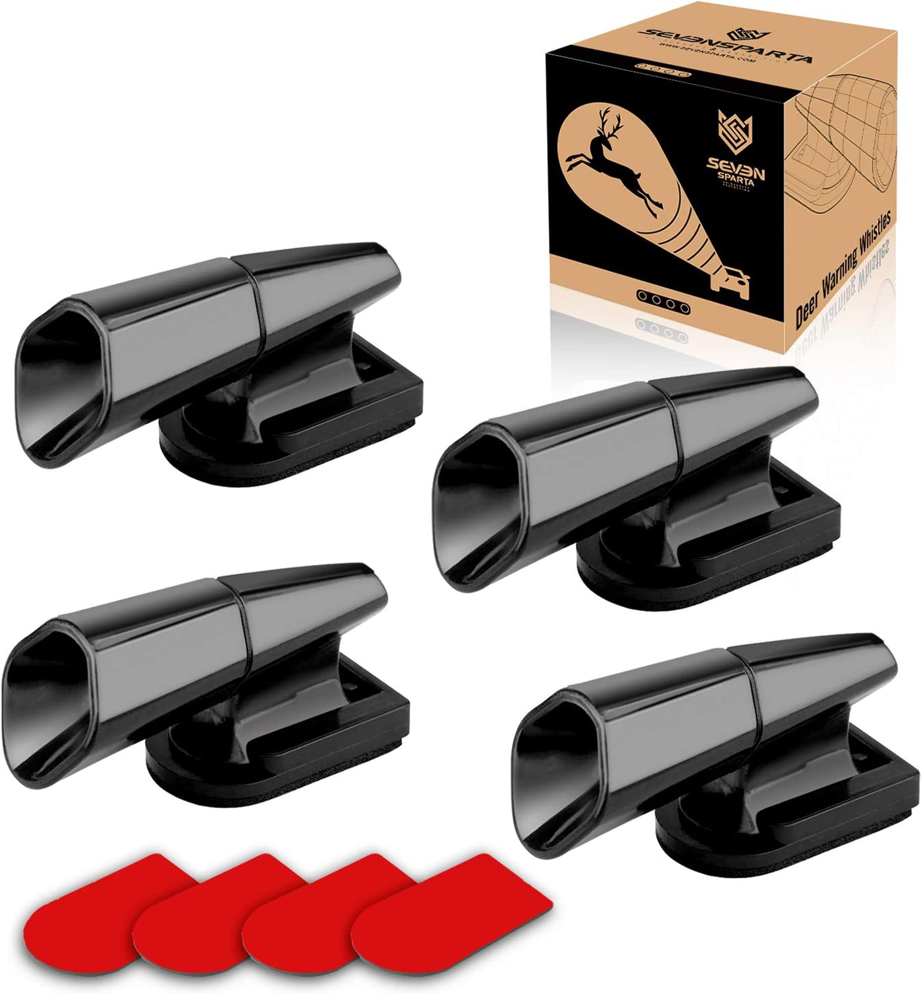 Seven Sparta 4PCS Save a Deer Whistles Deer Warning Devices for Cars & Motorcycles