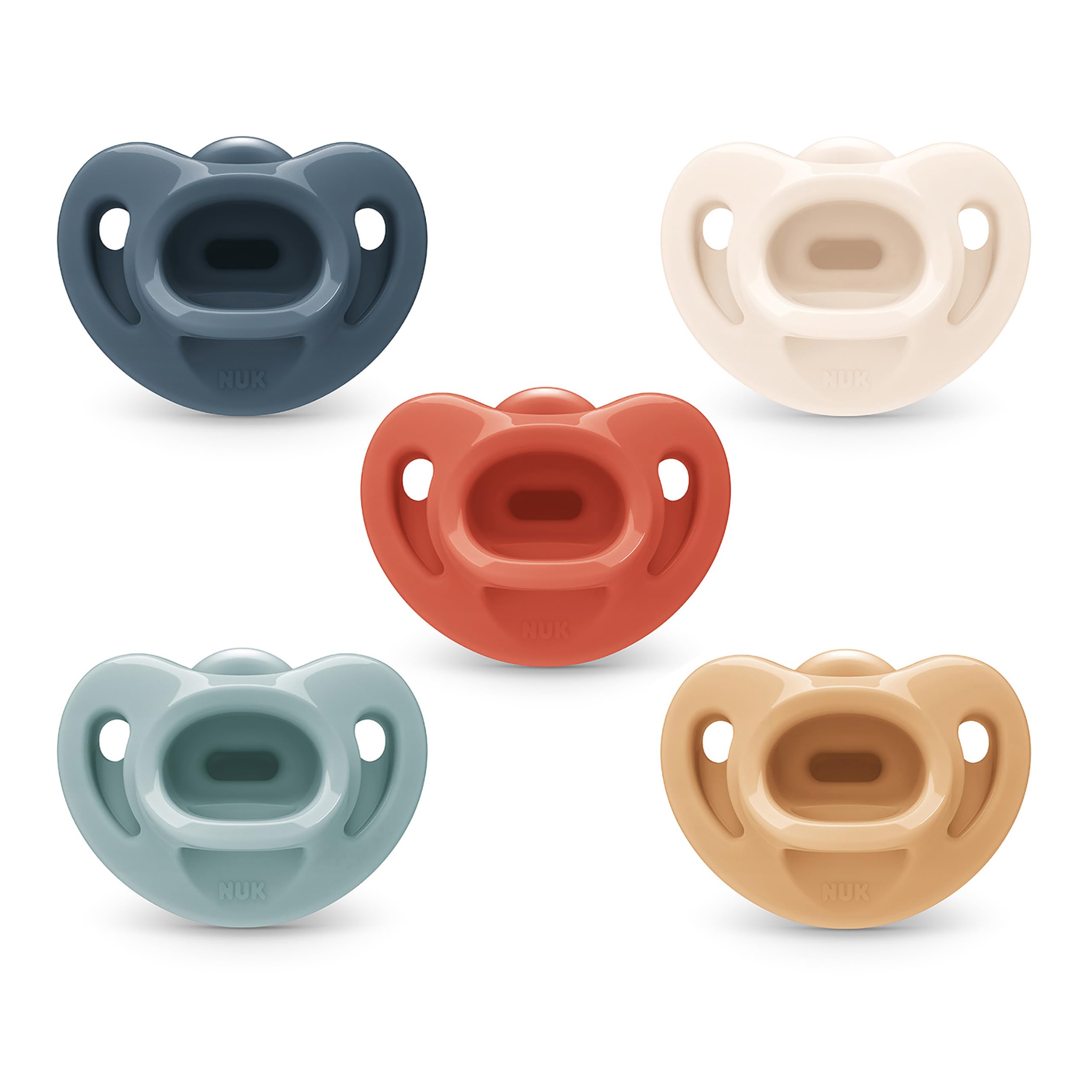 Photo 1 of NUK Timeless Comfy Pacifier | 100% Silicone, One-Piece Design | BPA-Free, Gentle on Baby’s Skin | 5-Pack, for 0-6M